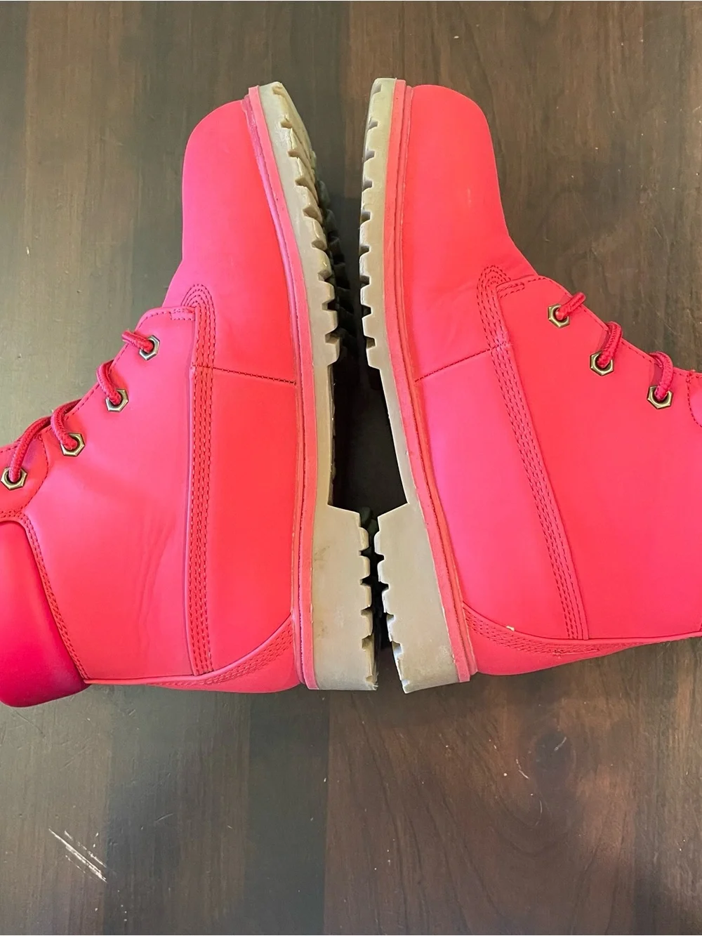 LUGZ Kids Convoy Lace-Up Boot Size 2 Combat Red